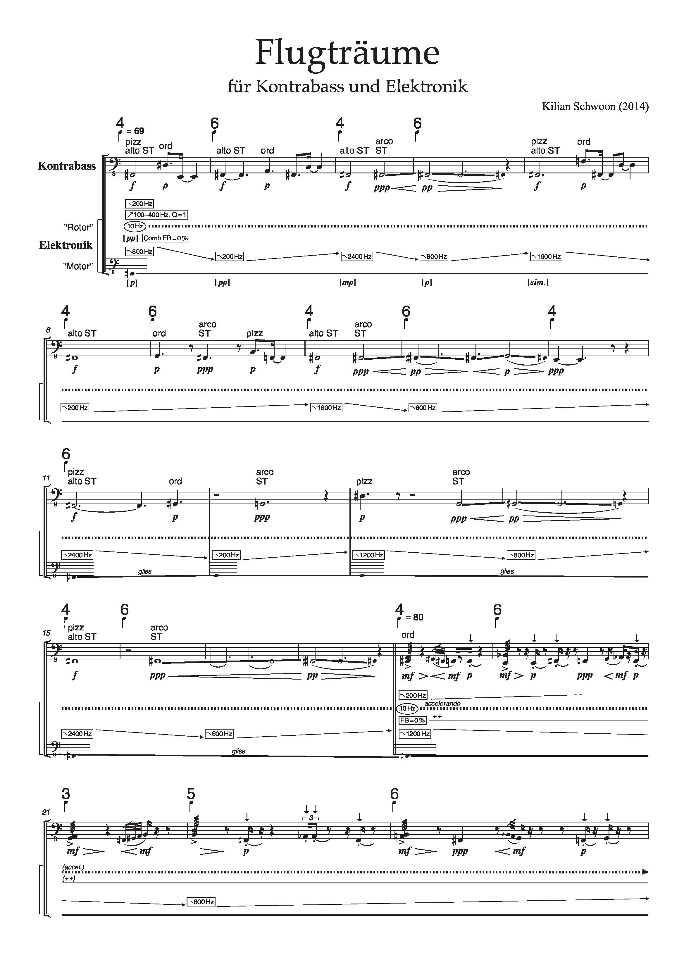 First page of Flugträume