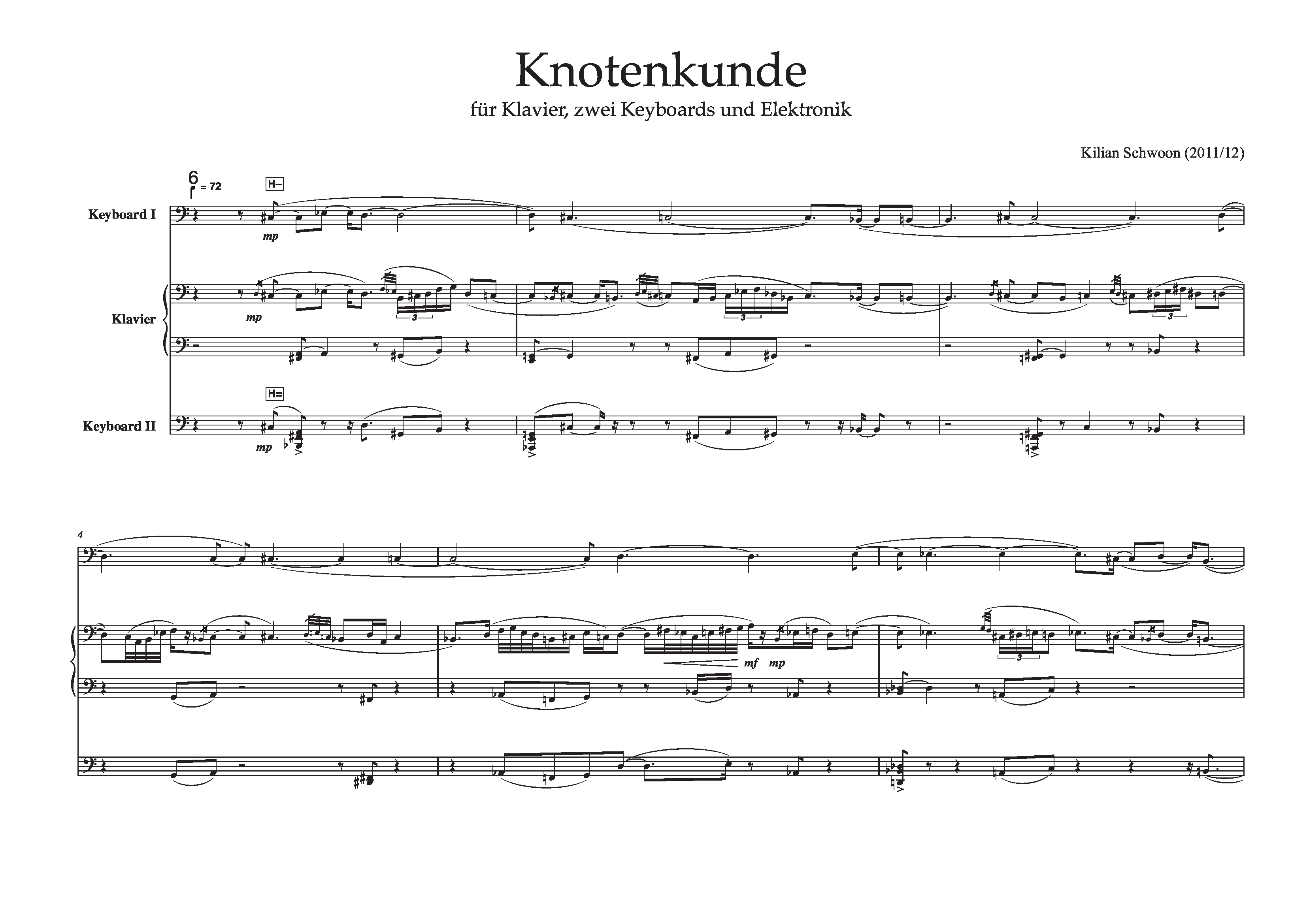 First page of Knotenkunde