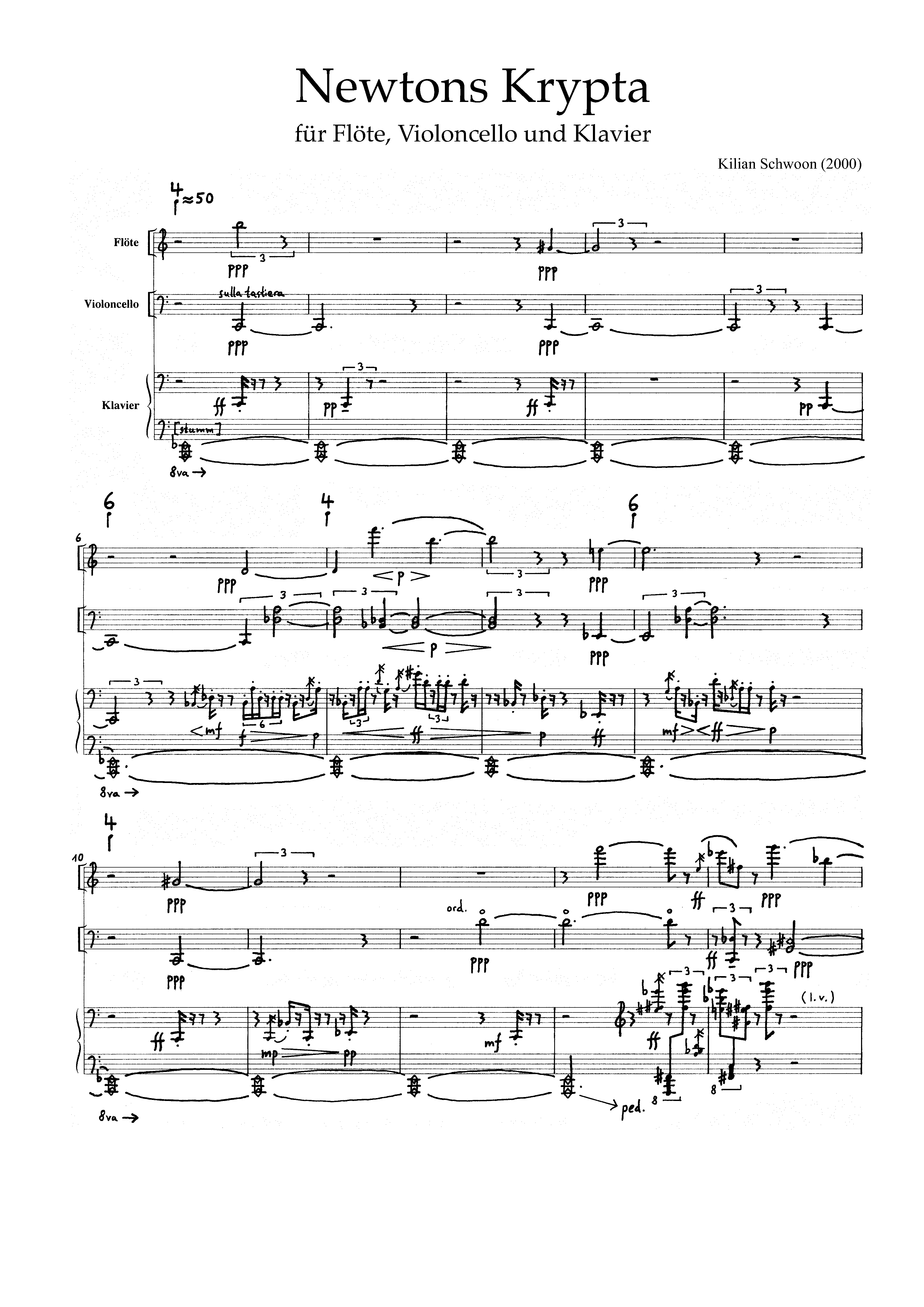 First page of Newtons Krypta